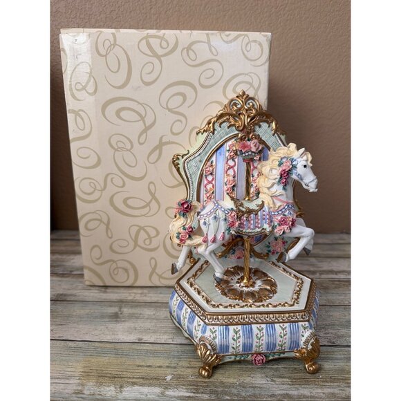 San Francisco Music Box Company Other - San Francisco Music Box Somerset Carousel Horse Plays Carousel Waltz 1995 w/Box